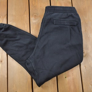 Vintage Y2K Nike Swoosh Black Dri-FIT Sweatpants Size M / Rare Nike Vintage / American Vintage / Streetwear Fashion / Athleisure