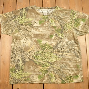 Vintage 1990s Rustic Ridge Camo T Shirt / Vintage T Shirt / Streetwear / Graphic Tee / Camo Tee