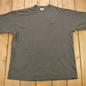Vintage 1990s Nike Sun Faded Swoosh T-Shirt / 90s Nike / Made In USA / Streetwear / Vintage Sportswear / Nike White Tag / Embroidered