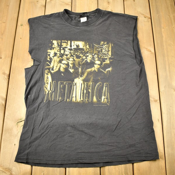 Vintage 1996 Metallica Graphic Band T-shirt / Band Tee / Single Stitch / Made in USA / Music Promo / Premium Vintage / Giant / Distressed