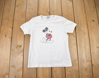 Vintage 1980s Mickey Mouse Disney Cartoon T-Shirt / Single Stitch / Vintage Mickey Mouse / Made In USA / 80s Disney Tee