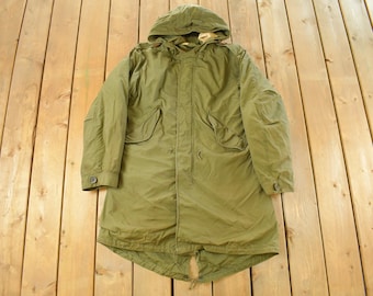 Vintage 1951 kaltes Wetter Militär Parka Jacke Herren S / 50er Jahre Liner Jacket / True Vintage / Armeejacke / Militär Parka