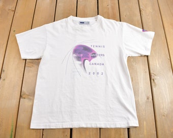 Vintage 2002 Tennis Masters Canada Graphic Fila T-shirt / Vintage T-shirt / Streetwear / Graphic T-shirt / Gemaakt in Canada