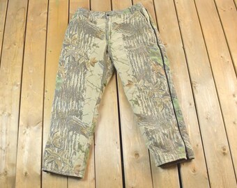 Vintage 1990s Walls Blizzard Pruf Zip Camo Army Camouflage Cargo Pants Size XL / Streetwear / Army Pants