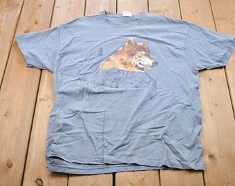 Vintage 1995 2 Badd Wolf Graphic T-Shirt / Graphic / 80s / 90s / Streetwear / Retro Style / Single Stitch / Wolf T-Shirt