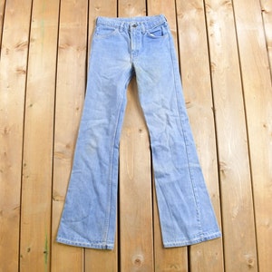 Vintage 1970s Levi&#39;s Orange Bell Bottom Flare Jeans Size 25 x 31 / Vintage Denim / Streetwear / Vintage Denim / Made In USA / Vintage Levi&#39;s