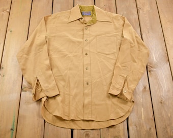 Vintage 1970s Pendleton Button Up Shirt / 1970s Button Up / Vintage Pendleton / 70s Shirt / Casual Shirt / Formal Shirt / Made In USA
