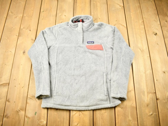 Vintage Patagonia T snap Fleece Women s Sweatshirt Quarter Button Sportswear 90s Patagonia Streetwear Outdoorsman Hiking Etsy UK