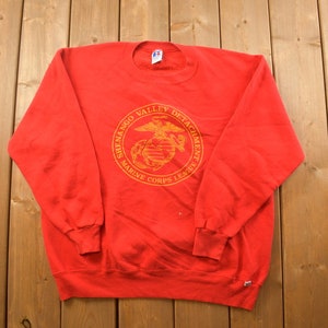 Vintage 1990s United State Marine Corps Crewneck Sweatshirt / 90s Crewneck / Made In USA / Streetwear