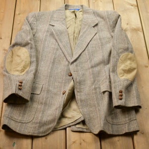 Vintage Pendleton 100 % ulljacka från 1990-talet / Ulljacka / Vintage 90-talsjacka / Armbågslappar / Mysig trenchcoat