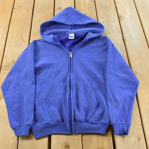 Russell Athletic Blue Zip Hoodie - Etsy Canada