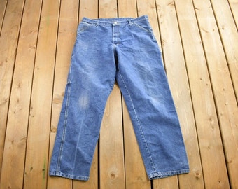 Vintage 1990s Wrangler Denim Jeans Größe 36x32 / American Vintage / Arbeitskleidung / Streetwear / Vintage Hose / Weites Bein