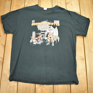 Vintage jaren 90 Amerikaanse leger POW MIA T-shirt / stripfiguur / jaren 80 / 90 / streetwear / retrostijl