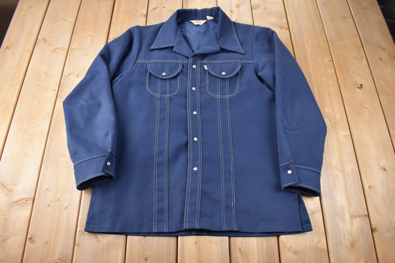 Vintage 1970s Levi's Panatela Tops Western Style Pearl Snap