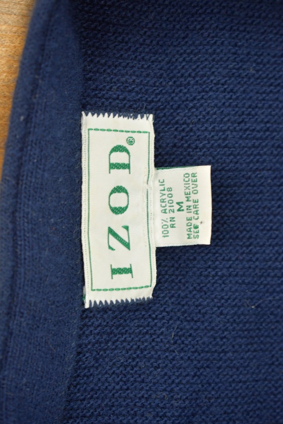 Vintage 1990s IZOD Knitted Cardigan Sweater / Vin… - image 5