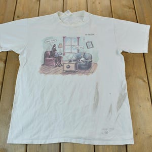 Vintage 1990s The Far Side Comic Strip Graphic T Shirt / Vintage T Shirt / Made In USA / Graphic Tee / Funny T Shirt / L / Single Stitch
