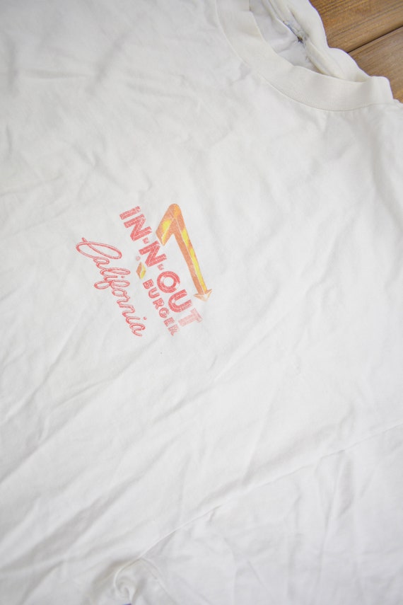 T-shirt Vintage In-N-Out California Hanes 2005 Blanc Taille 2XL