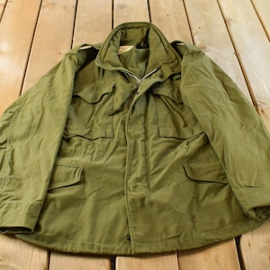 Chaqueta militar vintage de los años 60, modelo M-65 OG-107, para hombre, talla pequeña corta / Militaria / Chaqueta militar vintage / Ropa urbana / Chaqueta militar