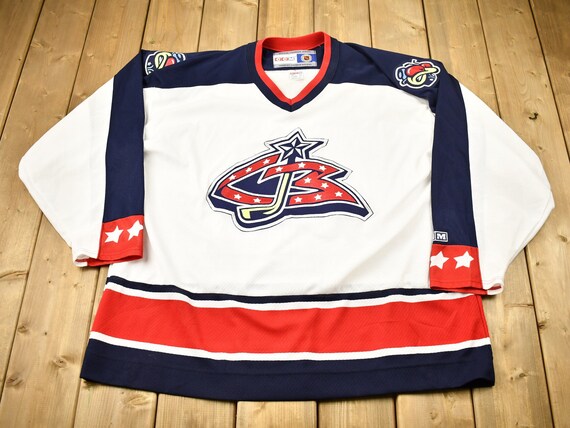 Vintage 1990s Columbus Blue Jackets NHL CCM Hockey Jersey / -  Norway