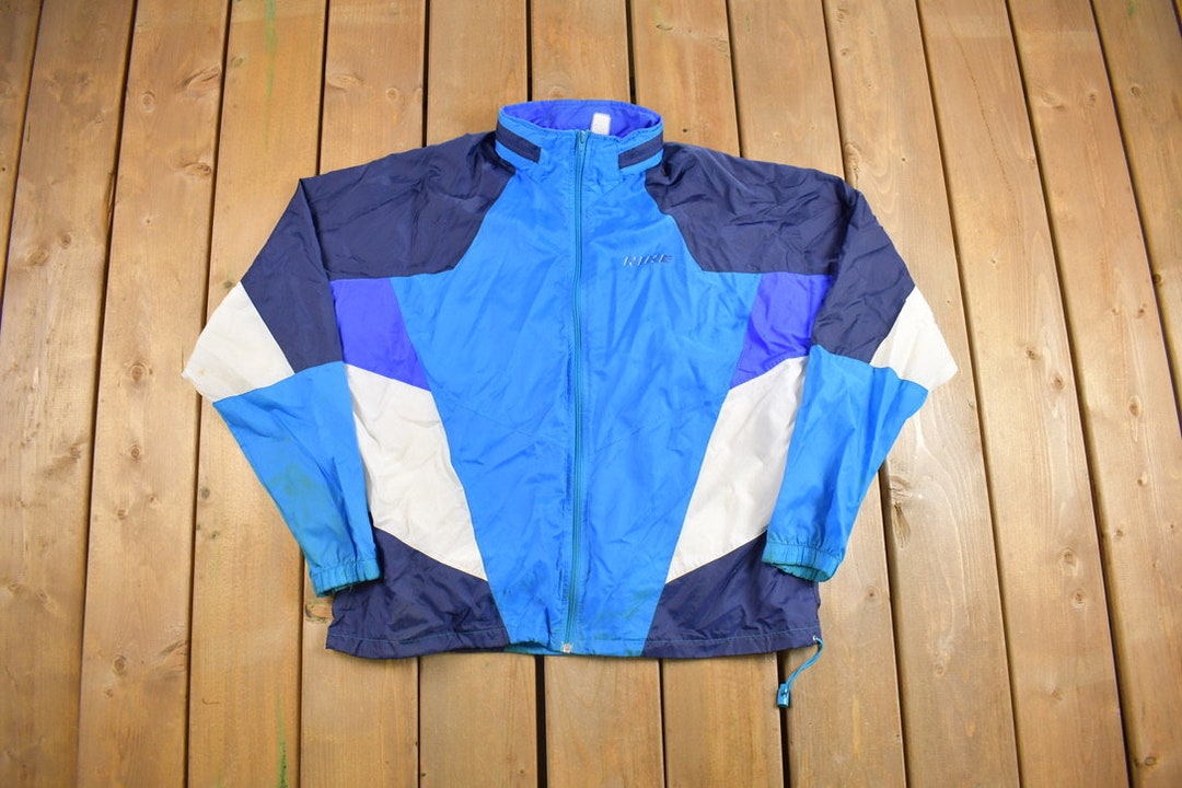 ジャケット・アウター 90s oldnike paint nylon coat jacket used Vintage 90s Nike Swoosh Logo Nylon Track Jacket Mens Size M