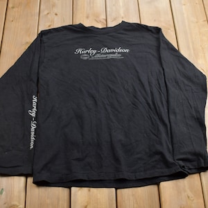 Vintage 2003 Harley Davidson Motorcycles Medina Ohio Long Sleeve T-Shirt / Ohio Harley / Made In USA / Biker Tee / Souvenir T Shirt