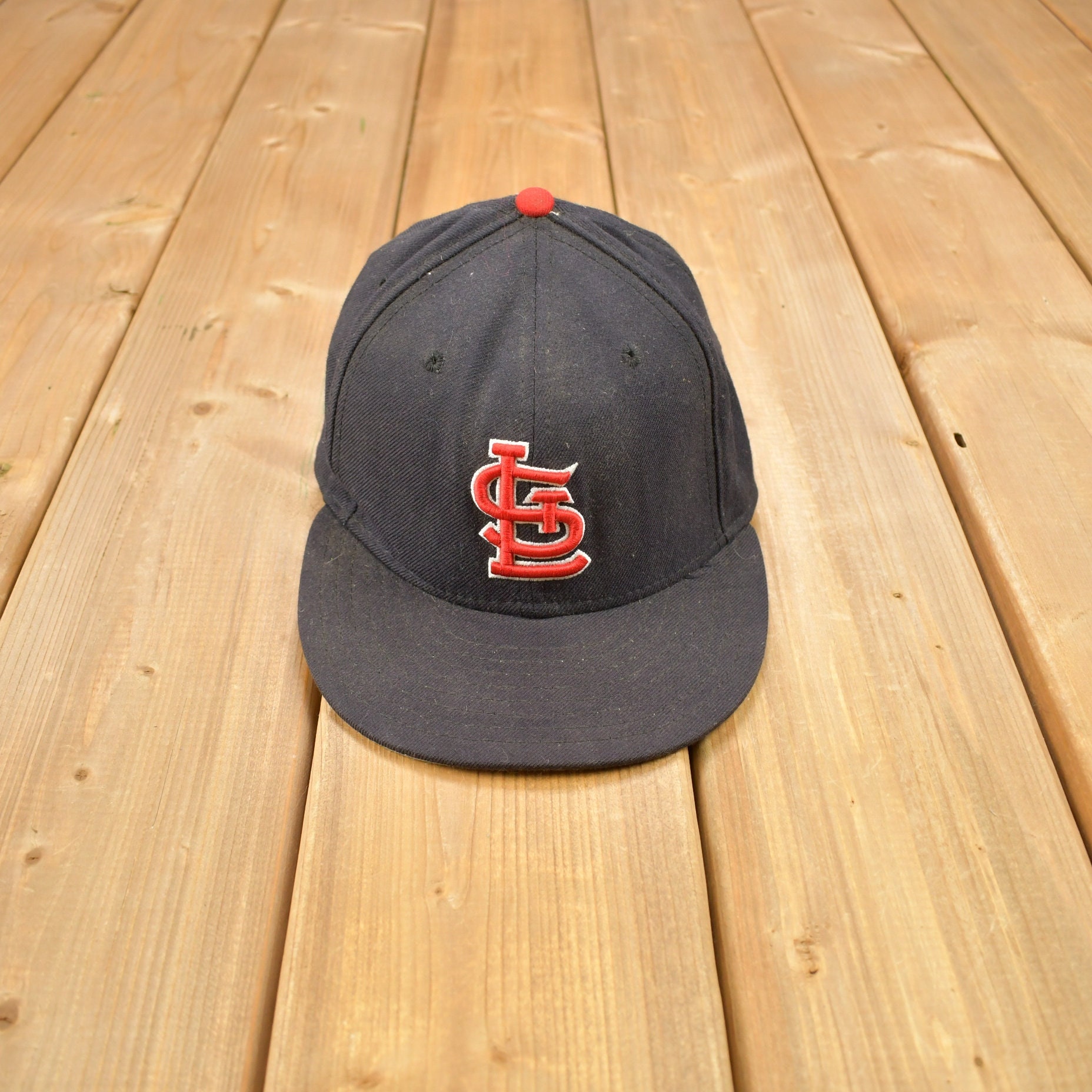 Vintage 1990s St Louis Cardinals MLB New Era Wool Fitted Hat