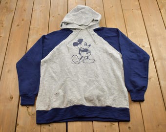 Vintage 1970s Mickey Mouse Hoodie / True Vintage / Florida / Velva Sheen / Made In USA