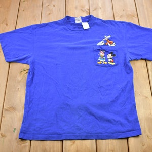 ヴィンテージ 1990年代 ミッキーマウス ディズニー 漫画 Tシャツ / 90年代 グラフィック Tシャツ / ヴィンテージ ミッキーマウス / ドナルドダック / 90年代 ディズニー Tシャツ / 刺繍