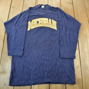 Vintage 1980s University of Michigan Collegiate T-Shirt / NCAA Tee / Americana / Wolverines Football / 90s Champion / Men&#39;s XL