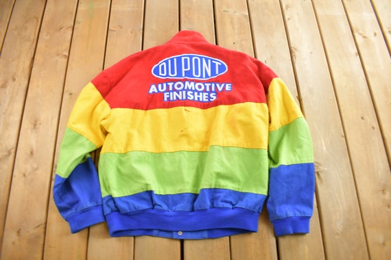 Vintage 1990s Jeff Gordon Dupont Nascar Racing Jacket / Sportswear