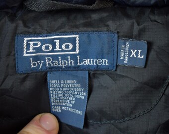 ジャケット・アウター 90s Ralph Lauren Down Jacket Care Label Vintage 1990s Polo by Ralph Lauren Down Puffer Jacket - Etsy Israel