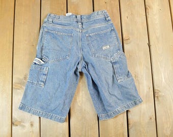 Vintage 1990s LEVIS Silvertab Baggy Jean SHORTS Size 27 Small