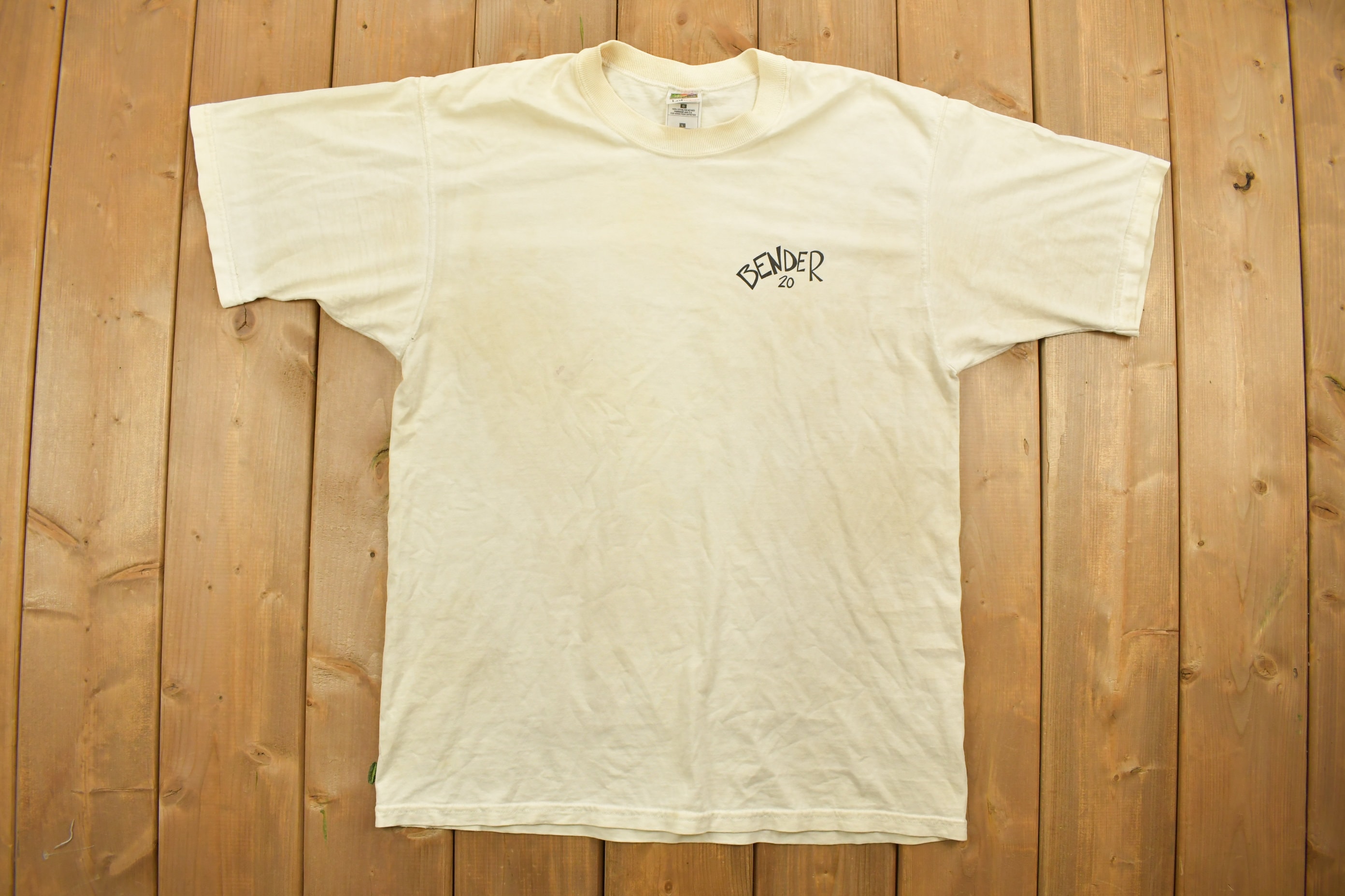 Vintage 1997 Bender Funny Graphic T-shirt / Streetwear / Retro