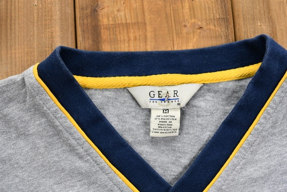 Vintage 1990s Michigan Jersey-Style Sweatshirt / … - image 3
