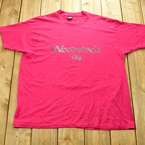 Vintage 1994 Woodstock Band Festival T-shirt / Band Tee / Single Stitch / Made in USA / 90s T-shirt / Music Promo / Premium Vintage