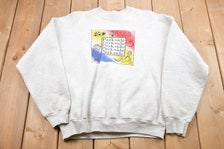 Buy Men Grey Graphic Print Crew Neck Sweatshirt Online - 740048