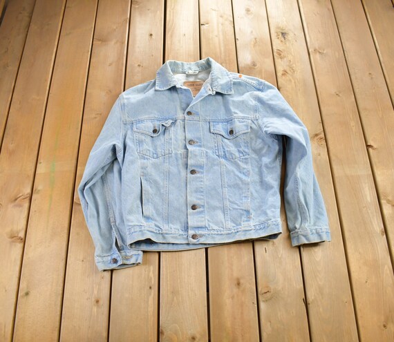 Vintage 1990s Faded Glory Denim Jean Jacket Vintage Denim Streetwear Vintage Fall Outerwear Fall Jacket Light Wash Etsy Sweden