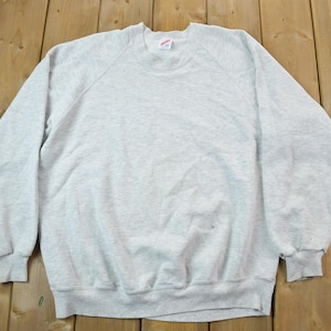 Vintage 1990s Blank Grey Crewneck Sweatshirt