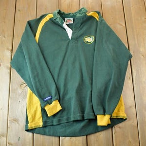 Vintage jaren 1990 Edmonton Elks Collegiate Barbarian Rugby / Geborduurd / NCAA-sweater / Sportkleding / Americana