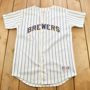 4 PAUL MOLITOR Milwaukee Brewers MLB IF/DH Blue Throwback Jersey