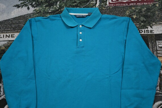 Vintage 1990s Christopher Hayes Polo Shirt / Long… - image 3