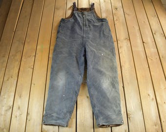 Vintage 1940's WWII US Navy Deck Overalls With Stencil Large Near
