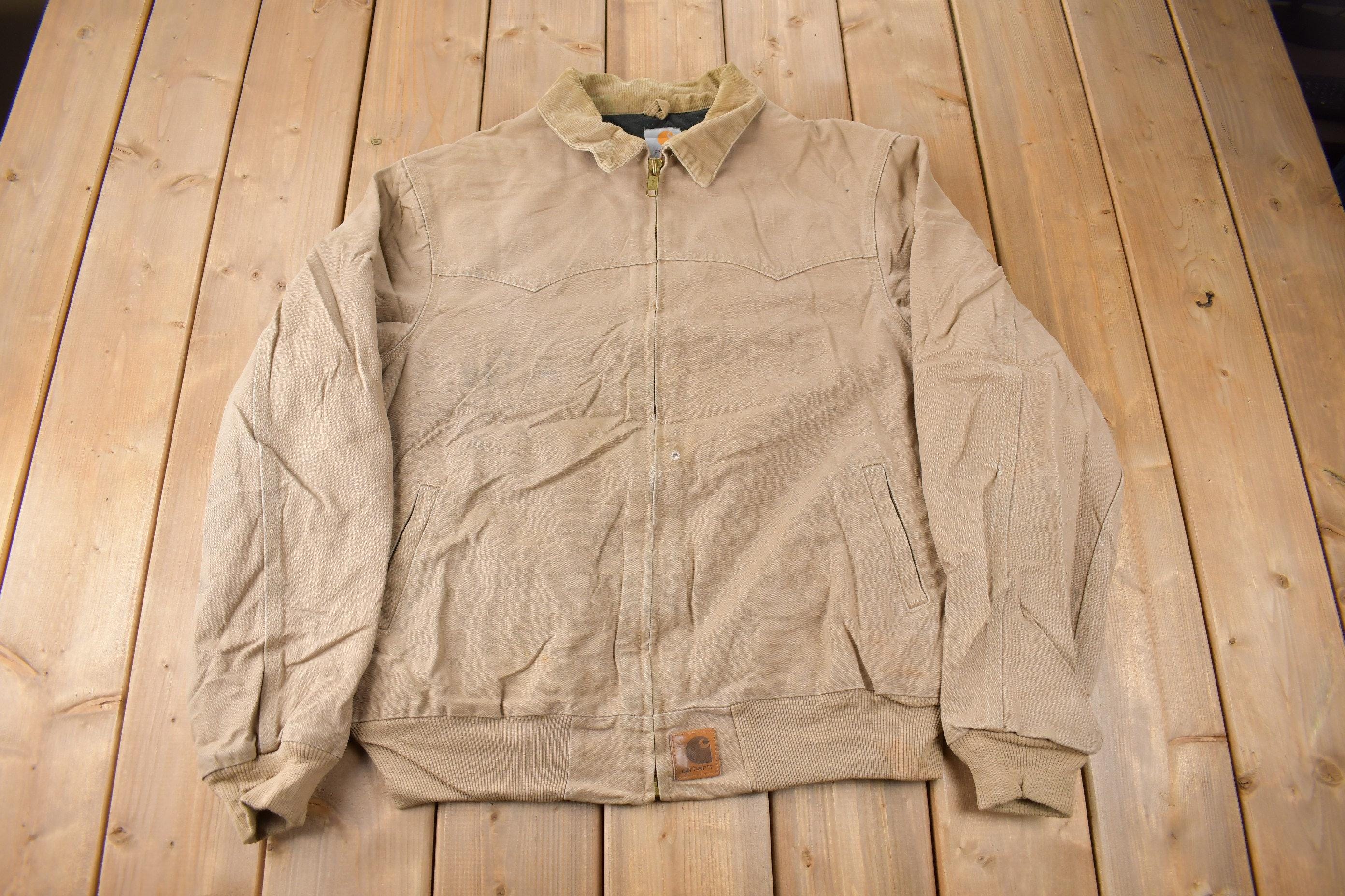 Vintage 1990s Beige Carhartt Santa Fe Jacket Size XL - Etsy