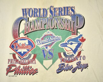 Vintage 1993 MLB Philadelphia Phillies Cartoon MLB World Series Shirt -  Teeholly