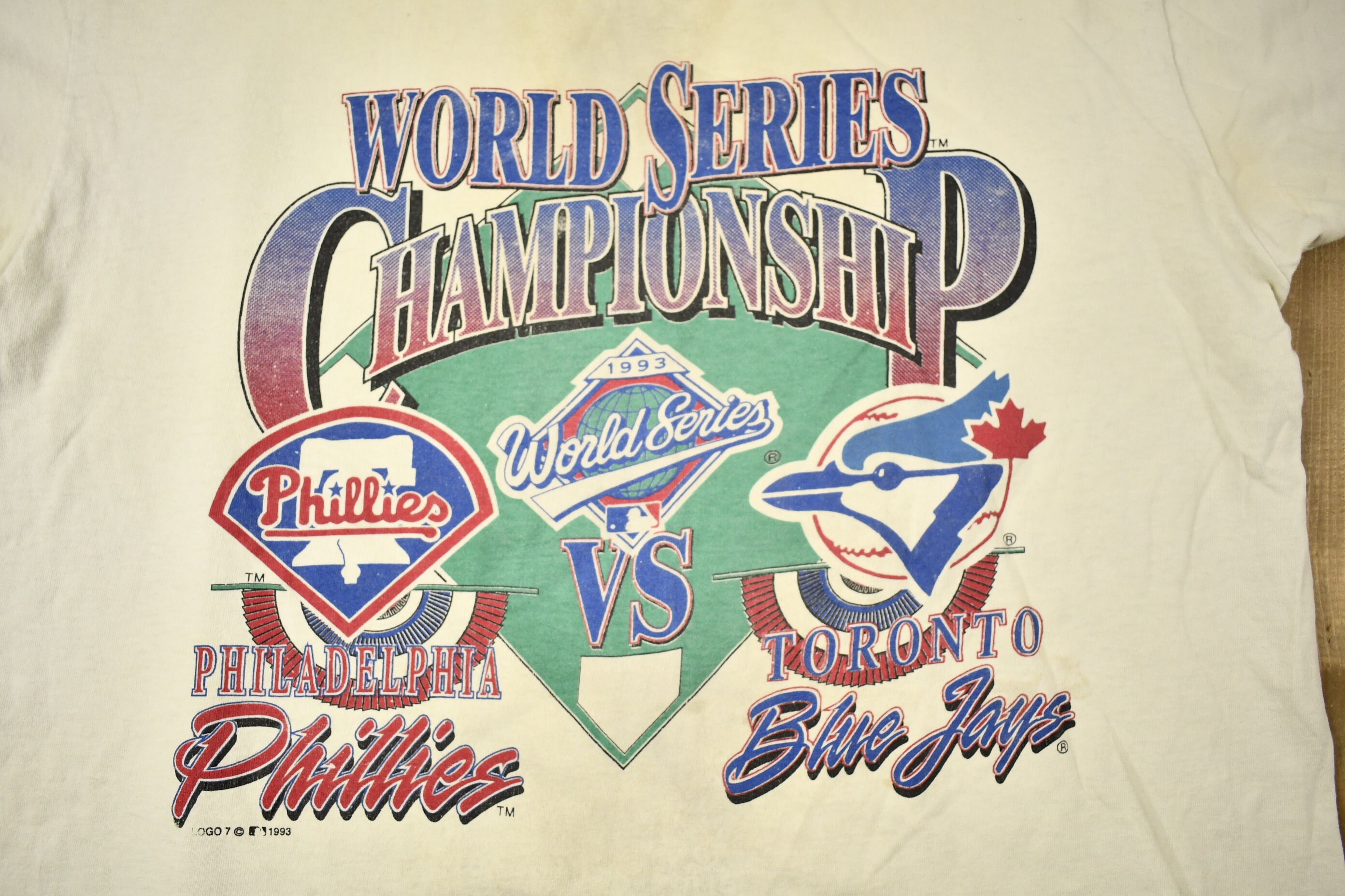 Vintage 1993 MLB Baseball World Series Championship T-shirt