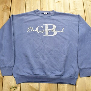 Vintage 1990&#39;s Clearwater Beach Crewneck Sweatshirt / 90s Crewneck / Souvenir / Athleisure / Streetwear / Made In USA / Travel And Tourism