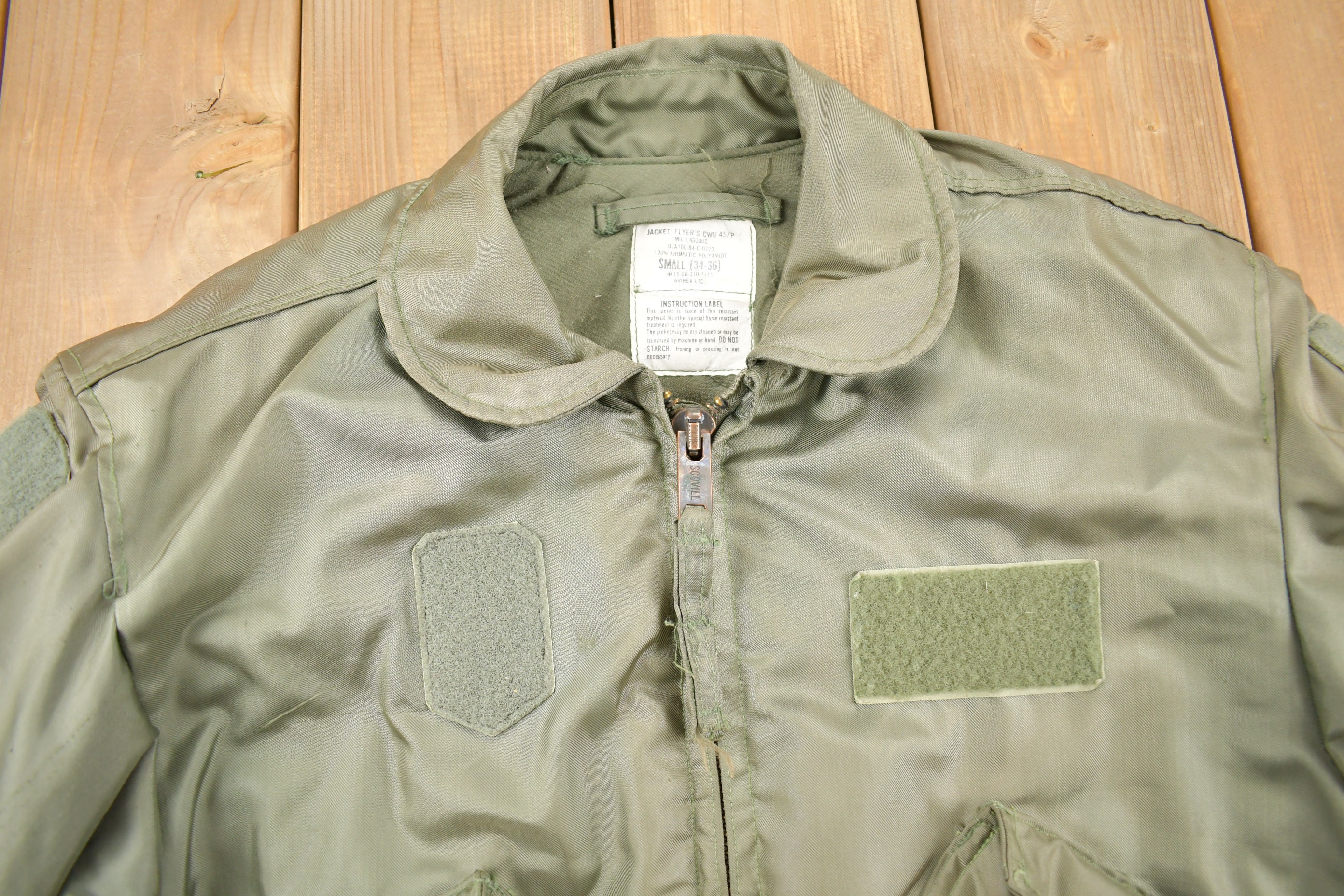 Vintage 1984 US Army Flyers Jacket / Type CWU 45/P Bomber