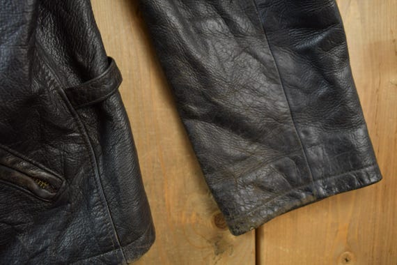 Vintage 1990s Leather Zip up Lamb Skin Jacket / Fall Outerwear