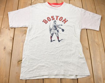 Vintage jaren 90 MLB Boston Red Sox grafisch T-shirt / Made in USA / MLB Baseball / jaren 90 streetwear / sportkleding