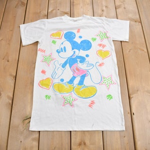 ヴィンテージ 1980年代 ミッキーマウス グラフィック Tシャツ / 90年代 グラフィック Tシャツ / ヴィンテージ ミッキーマウス / アメリカ製 / 90年代 ディズニー Tシャツ / シングルステッチ